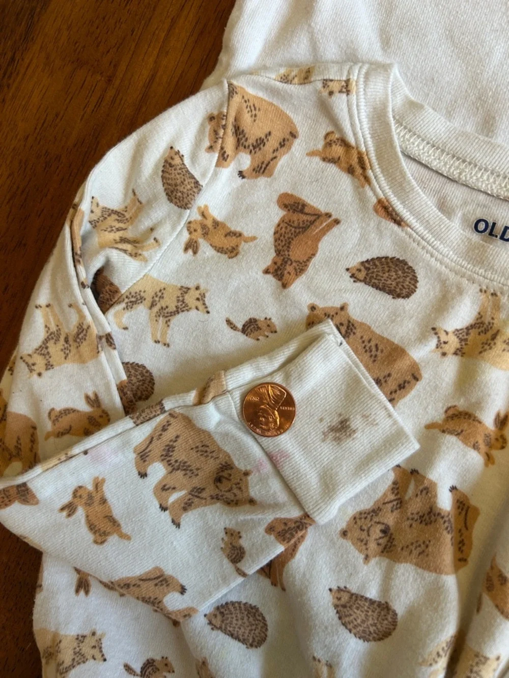 Woodland Pajama Set 3pc Bundle Kids 5T Wolf Bear Fox Animal Sleepwear Old Navy